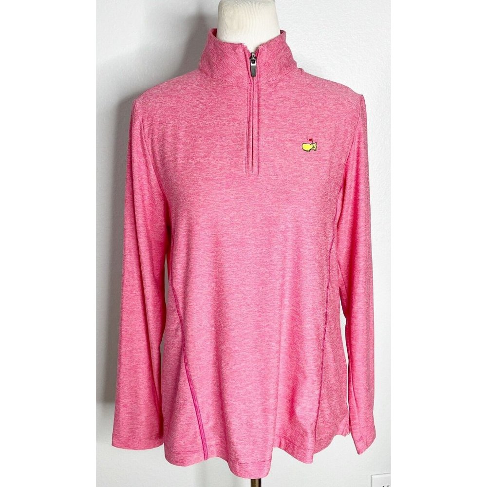 Peter Millar Pink Quarter-Zip Women's Top